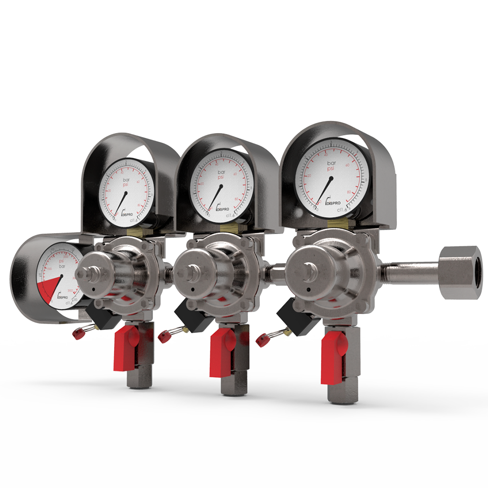 Regulador Plus 3 Cuerpos Dispro Rosca G1/2" JG5/16"