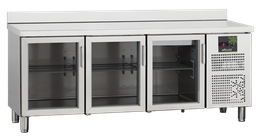 [EN083] Kegerator Dispro Inox 3 puertas CRISTAL, FBR-200 115V-50/60H